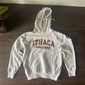 Ithaca college champion sweatshirt.